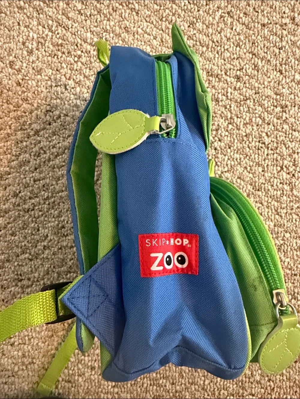 Skip Hop Kids Green & Blue Dinosaur Backpack